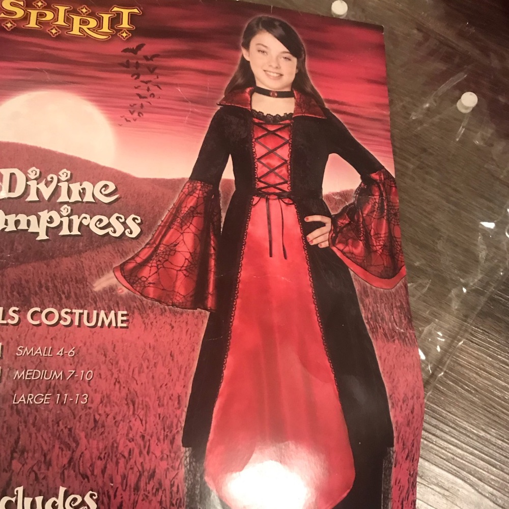 Vampire Demon Queen Dress Costume Size M (7-10)